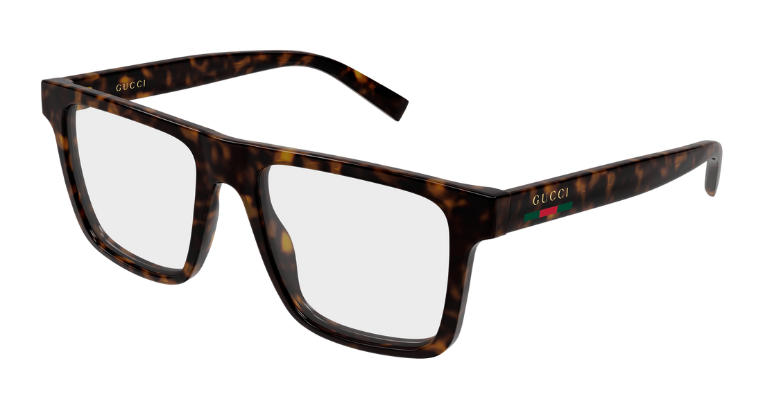 Glasögon gucci gg2236o 002 havana rectangular / squared masculino storlek 53mm - Huvudvy