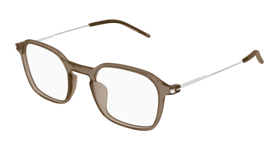 Briller saint laurent sl 954 003 marron rectangular / squared masculino størrelse 49mm - Hovedvisning