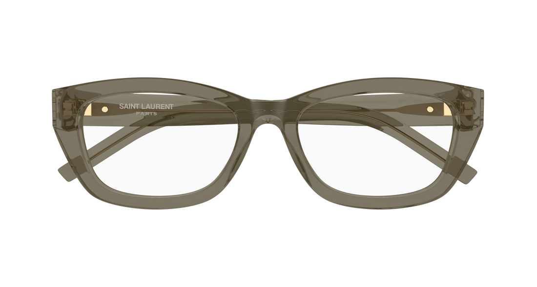 Gafas graduadas saint laurent sl m153 opt 005 marron cat eye femenino talla 55mm - Vista de detalle