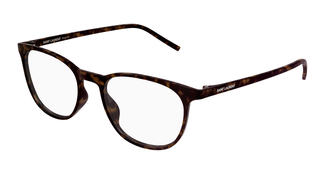 Dioptrijske naočale saint laurent sl 884 002 havana round/oval/panthos unisex veličina 51mm - Glavni prikaz