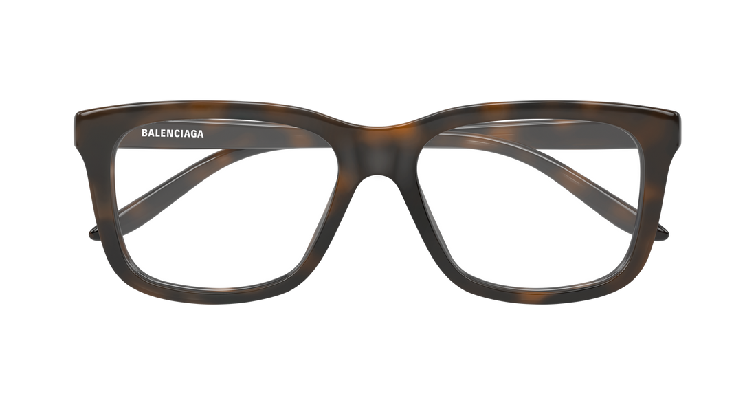 Briller balenciaga bb0530o 002 havana rectangular / squared masculino størrelse 55mm - Detaljeret visning
