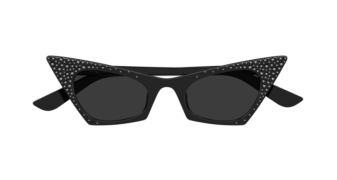 Solglasögon alexander mcqueen am0557s 005 negro cat eye femenino storlek 48mm - Detaljvy