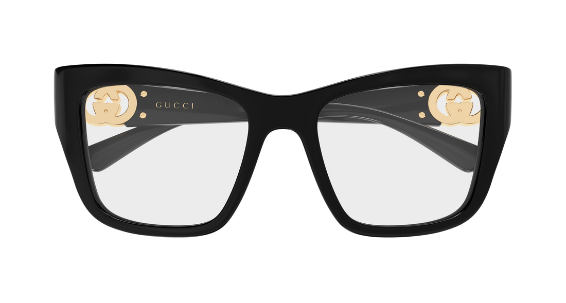 Occhiali da vista gucci gg2124o 001 negro cat eye femenino taglia 52mm - Vista dettagliata