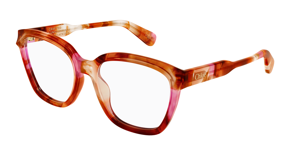 Brillen chloé ch0265o 008 havana round/oval/panthos femenino größe 54mm - Hauptansicht