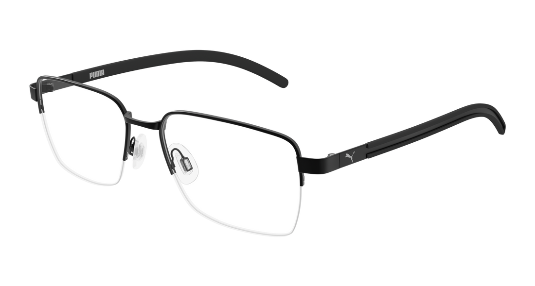 Prescription glasses puma pu0551o 001 negro rectangular / squared masculino size 55mm - Main view