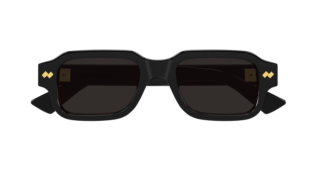 Lunettes de soleil bottega veneta bv1442s 001 negro rectangular / squared masculino taille 51mm - Vue détaillée