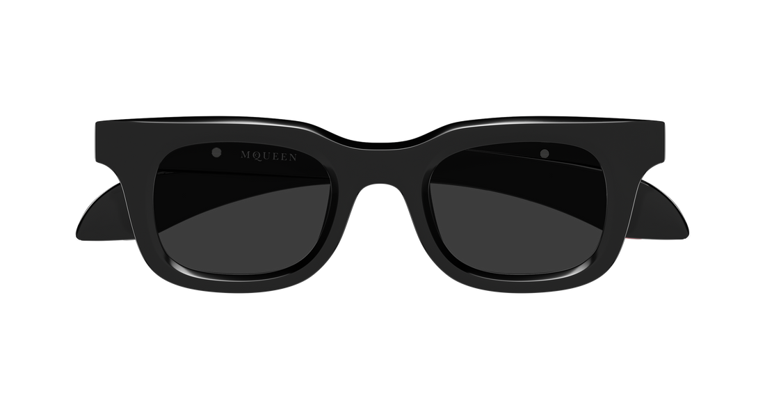 Óculos de sol alexander mcqueen am0547s 001 negro rectangular / squared masculino tamanho 46mm - Vista de detalhe