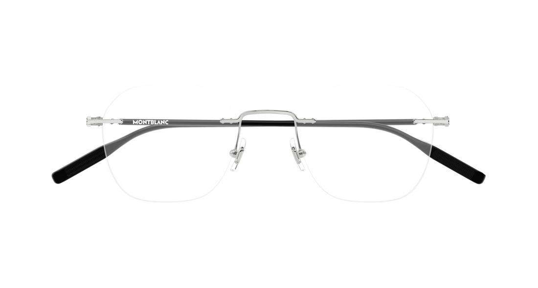Occhiali da vista montblanc mb0471o 002 plateado round/oval/panthos masculino taglia 50mm - Vista dettagliata