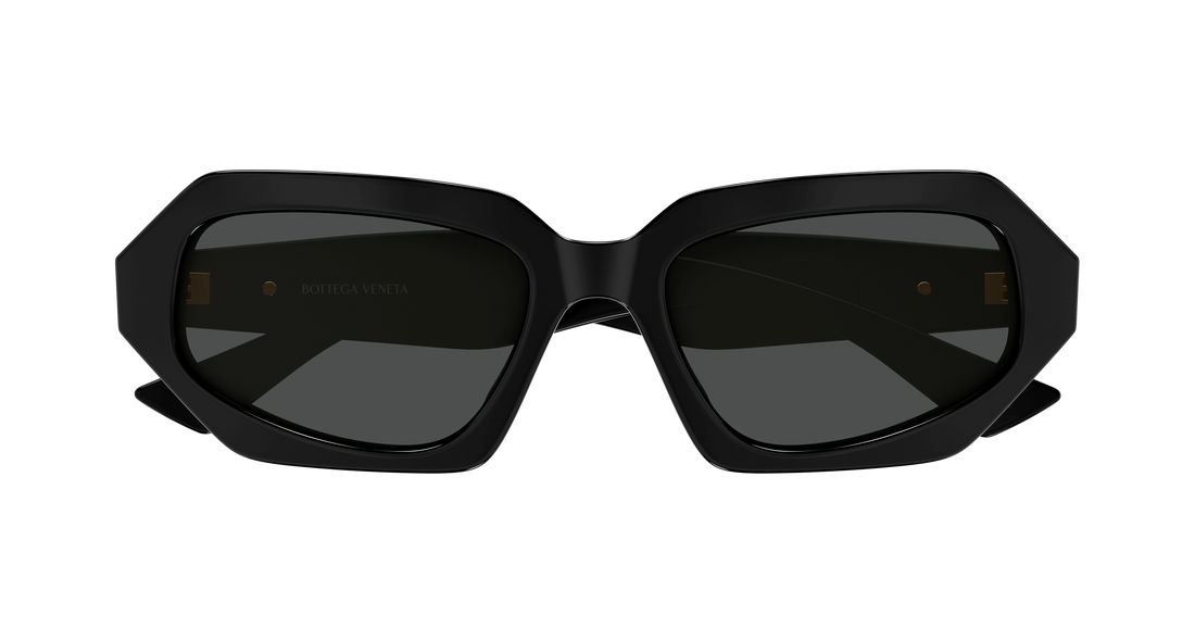 Occhiali da sole bottega veneta bv1502s 001 negro rectangular / squared unisex taglia 54mm - Vista dettagliata