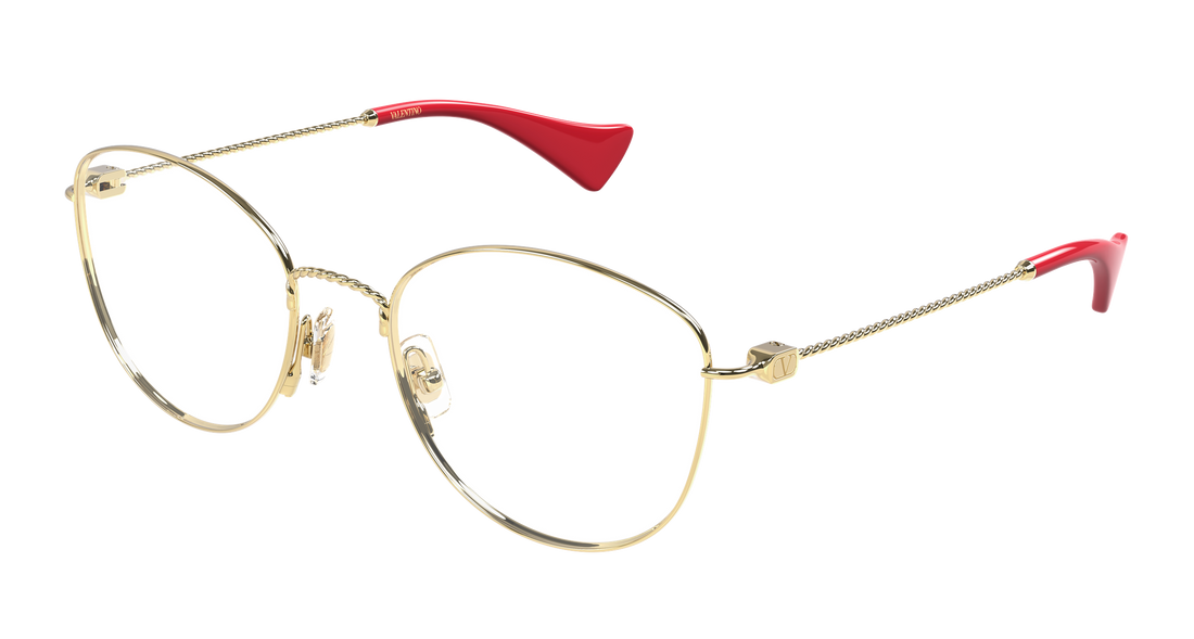 Dioptrijske naočale valentino vg0064o 003 dorado round/oval/panthos femenino veličina 52mm - Glavni prikaz