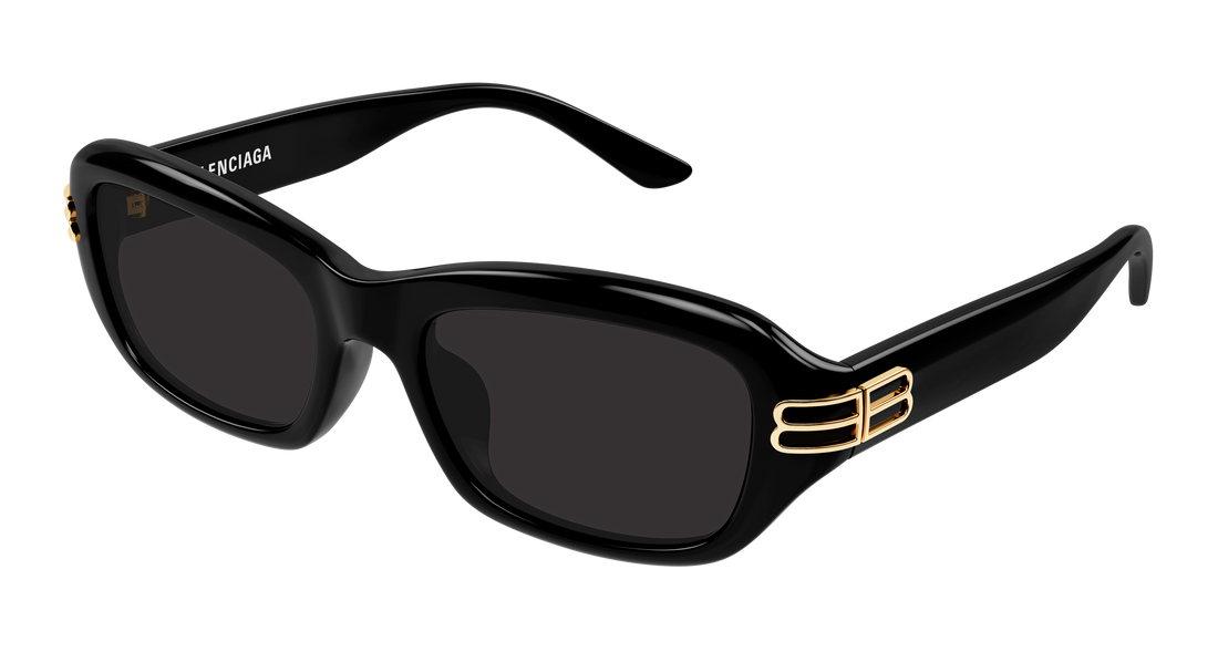 Lunettes de soleil balenciaga bb0471sk 001 negro rectangular / squared femenino taille 55mm - Vue principale