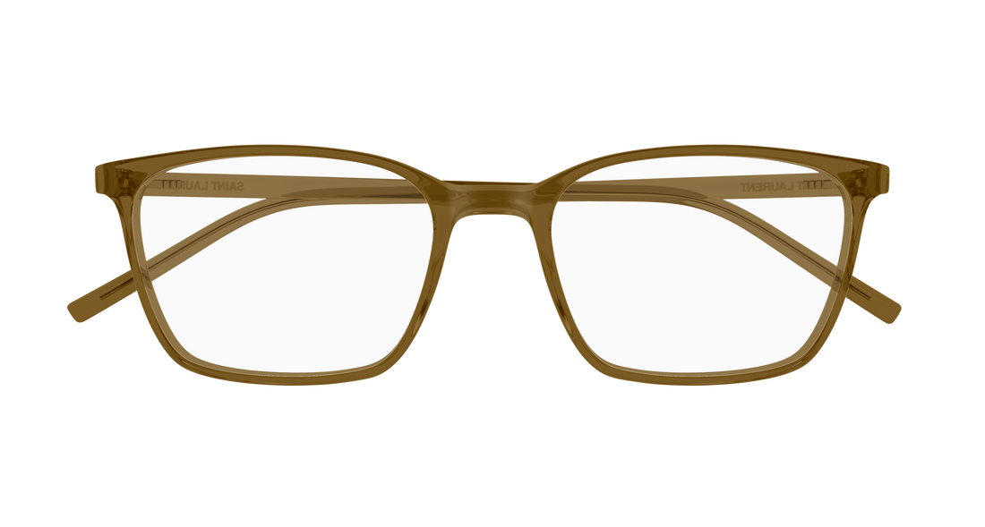 Occhiali da vista saint laurent sl 885 005 marron rectangular / squared unisex taglia 53mm - Vista dettagliata