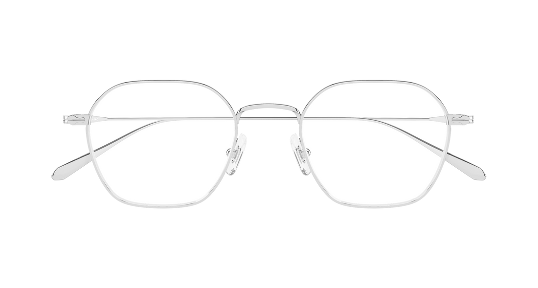 Occhiali da vista montblanc mb0472o 002 plateado geometrical/directional masculino taglia 50mm - Vista dettagliata