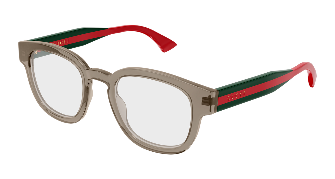 Lunettes de vue gucci gg1992o 007 marron round/oval/panthos masculino taille 50mm - Vue principale