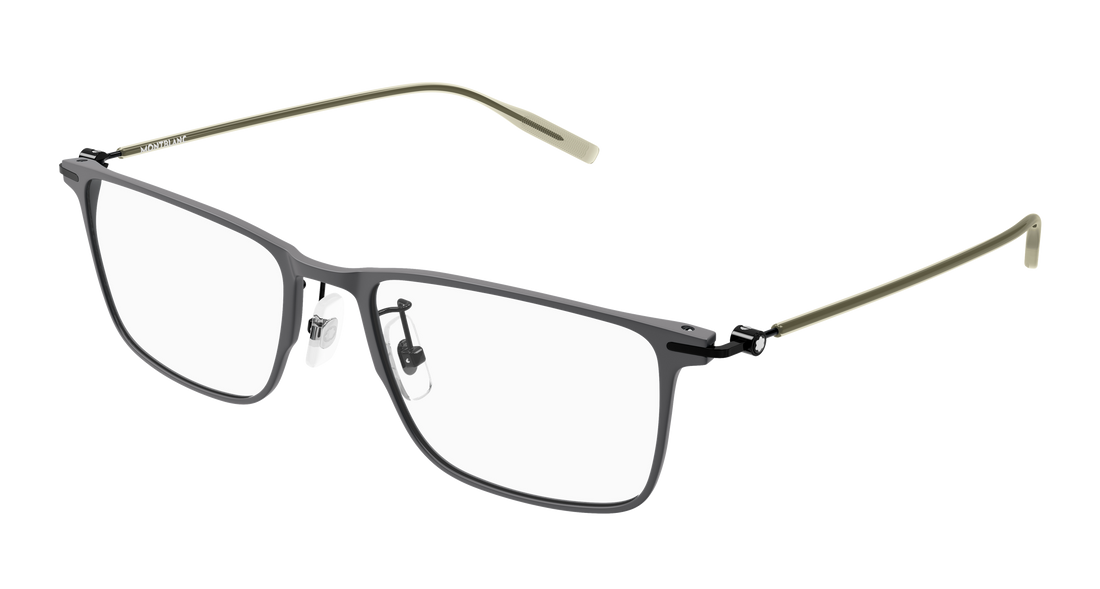Dioptrijske naočale montblanc mb0506ol 003 gris rectangular / squared masculino veličina 56mm - Glavni prikaz
