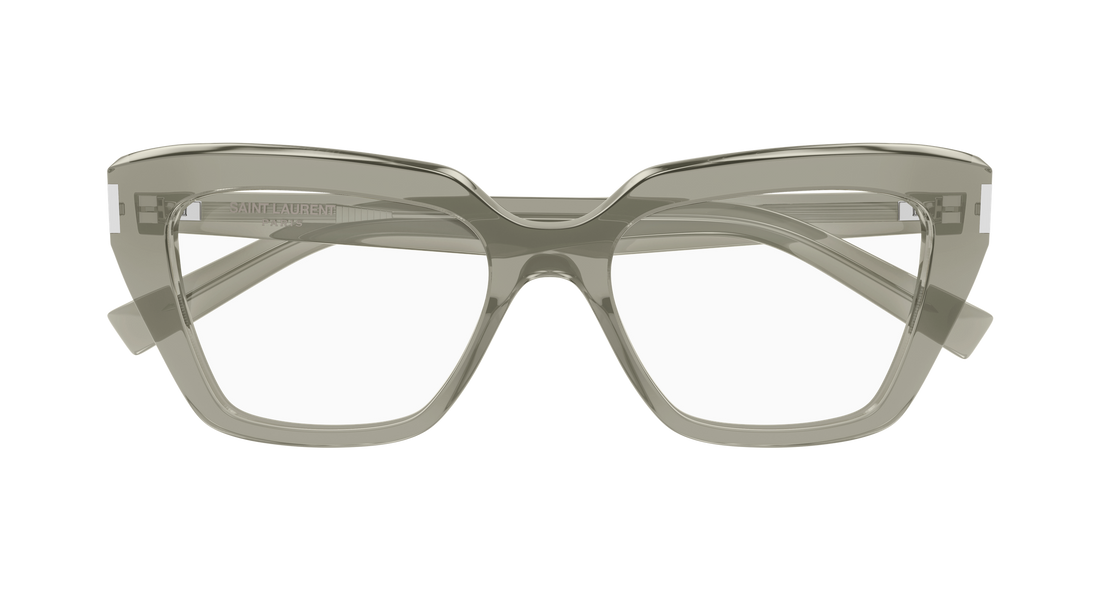 Occhiali da vista saint laurent sl 829 005 marron cat eye femenino taglia 54mm - Vista dettagliata