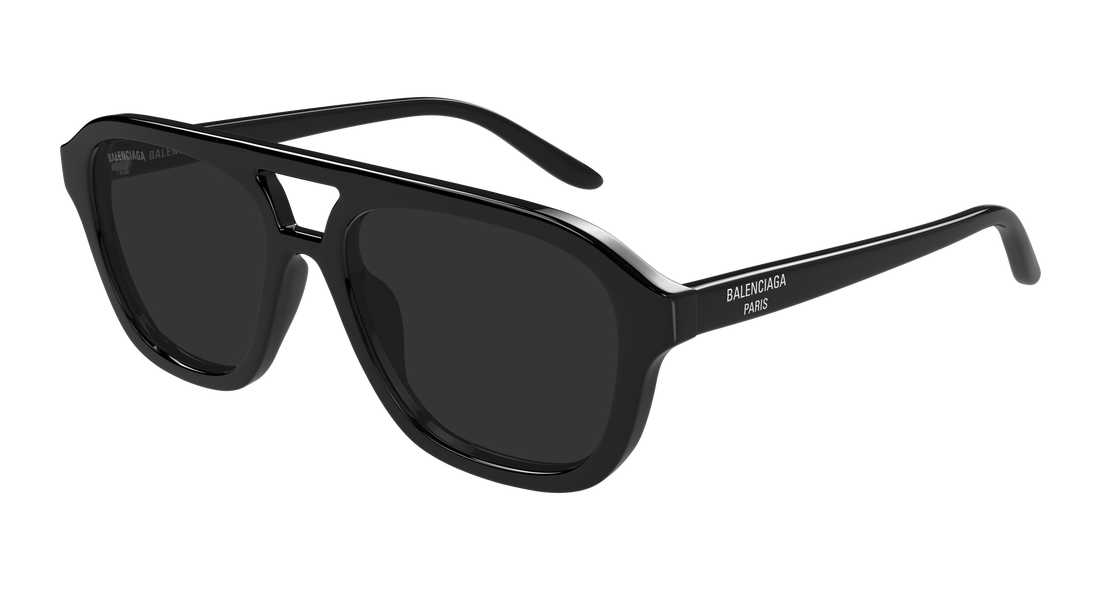 Gafas de sol balenciaga bb0525s 001 negro pilot/navigator masculino talla 55mm - Vista principal