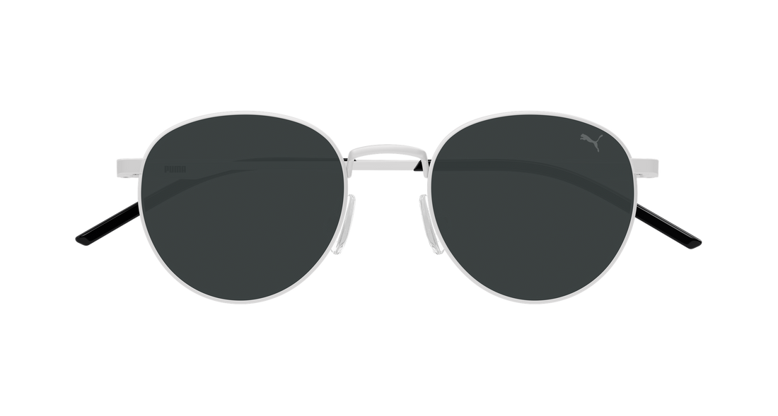 Sunglasses puma pu0535s 001 plateado round/oval/panthos masculino size 50mm - Detailed view
