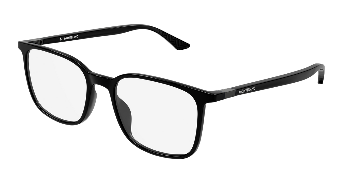 Briller montblanc mb0511o 001 negro rectangular / squared masculino størrelse 52mm - Hovedvisning