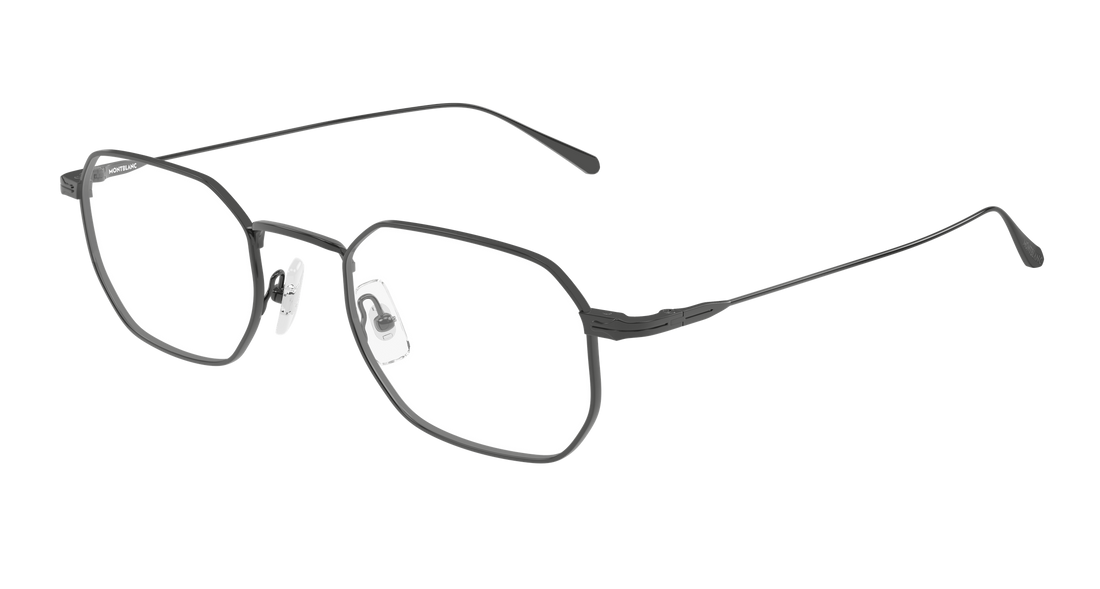 Briller montblanc mb0474o 003 plateado rectangular / squared masculino størrelse 50mm - Hovedvisning