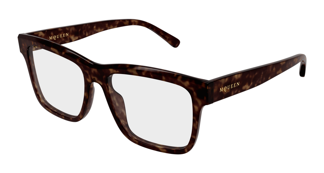 Brillen alexander mcqueen am0582o 002 havana rectangular / squared unisex größe 54mm - Hauptansicht