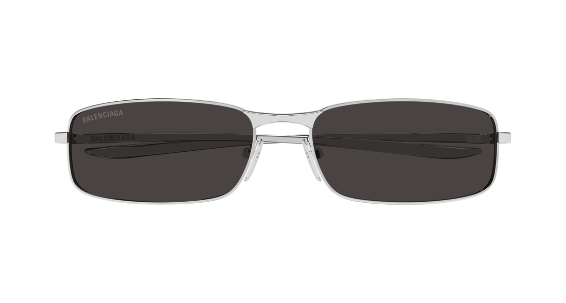 Solbriller balenciaga bb0493s 001 plateado rectangular / squared masculino størrelse 62mm - Detaljeret visning