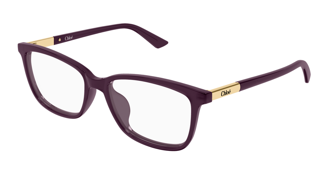 Briller chloé ch0371oa 004 violeta butterfly femenino størrelse 55mm - Hovedvisning