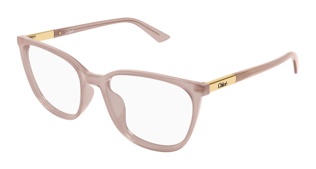 Briller chloé ch0370ol 004 beige cat eye femenino størrelse 53mm - Hovedvisning