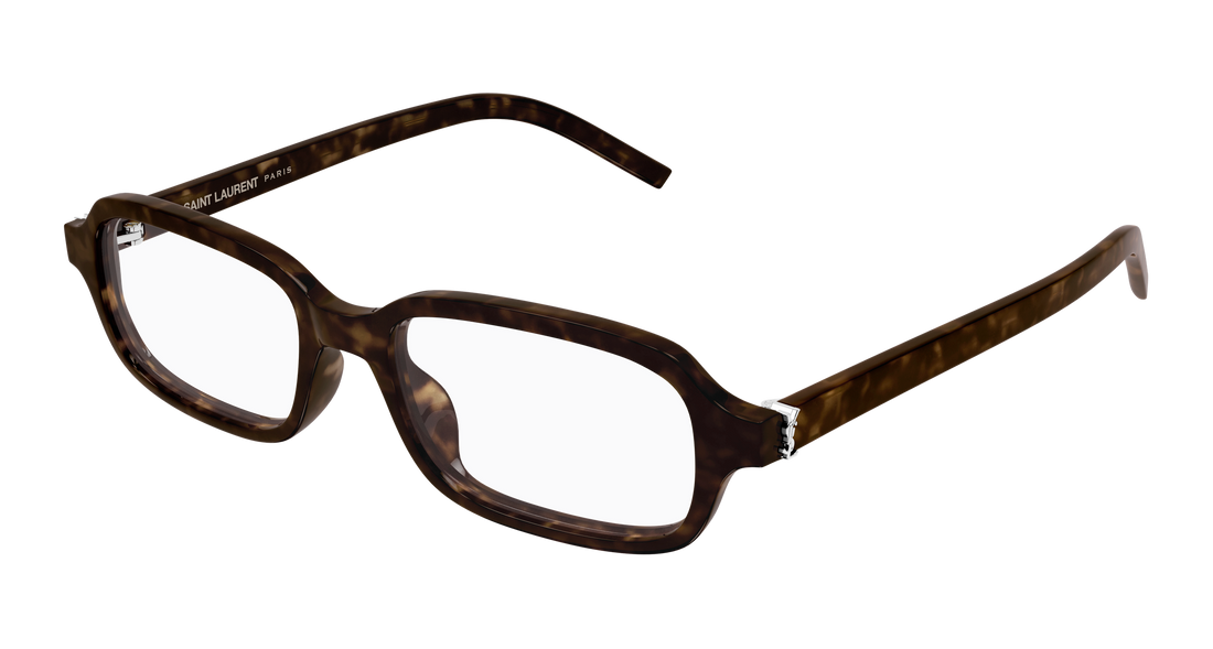 Glasögon saint laurent sl m180 002 havana rectangular / squared masculino storlek 52mm - Huvudvy