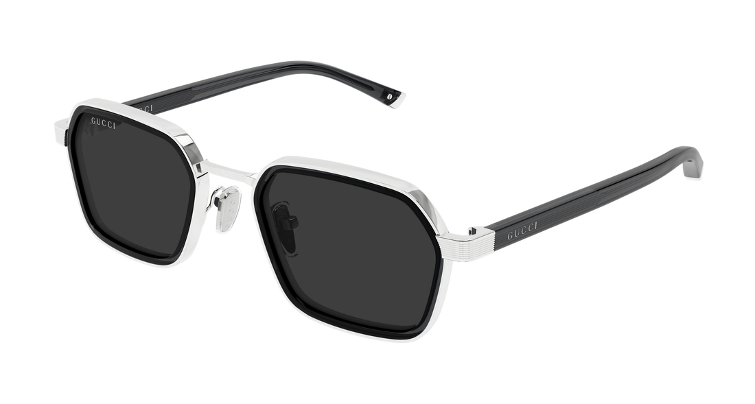 Sunglasses gucci gg2074s 001 plateado rectangular / squared masculino size 51mm - Main view