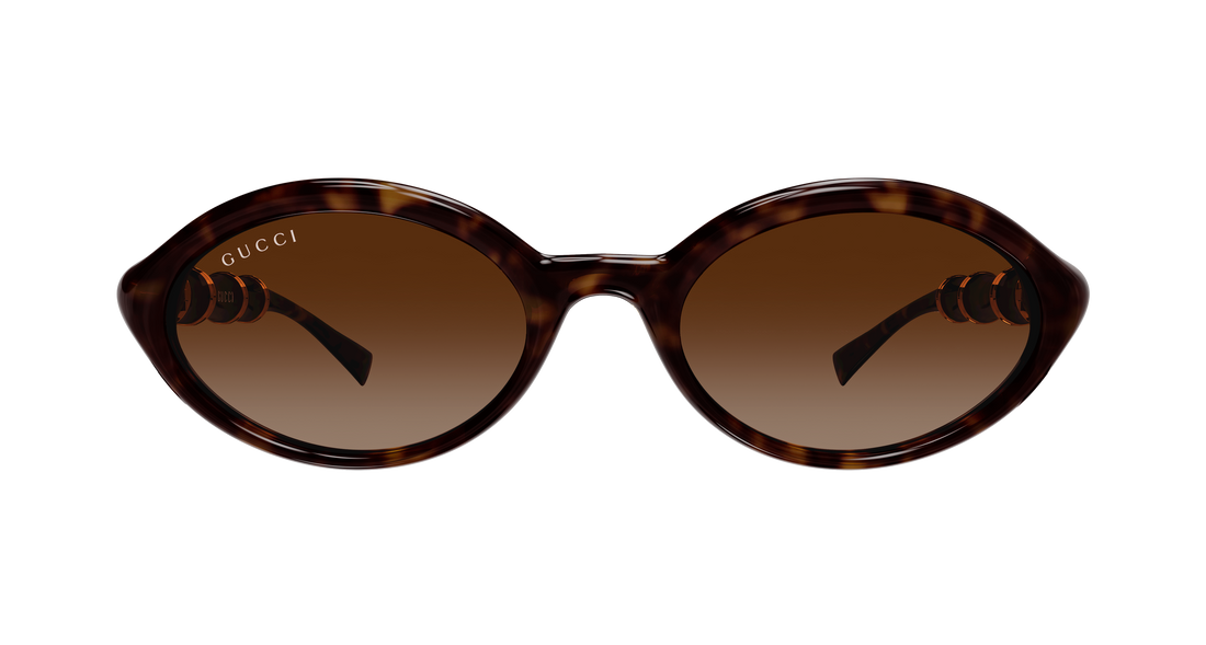 Sunglasses gucci gg2059s 002 havana round/oval/panthos femenino size 51mm - Detailed view