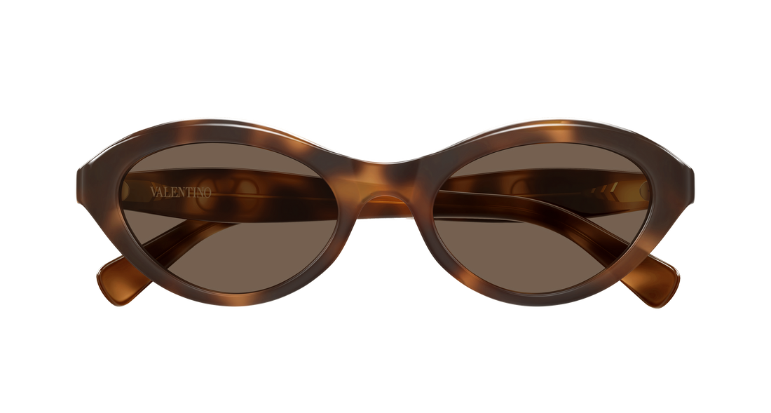 Occhiali da sole valentino vg0008s 002 havana cat eye femenino taglia 52mm - Vista dettagliata
