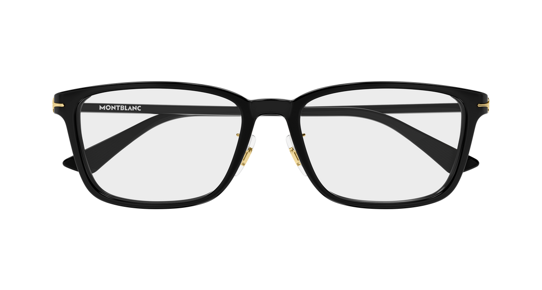 Brillen montblanc mb0531oa 001 negro rectangular / squared masculino größe 54mm - Detailansicht