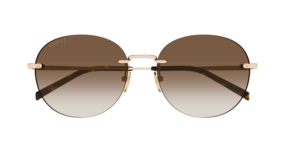 Sunglasses gucci gg2101sa 002 dorado round/oval/panthos femenino size 58mm - Detailed view