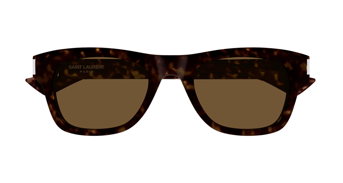 Occhiali da sole saint laurent sl 877 006 havana rectangular / squared masculino taglia 51mm - Vista dettagliata