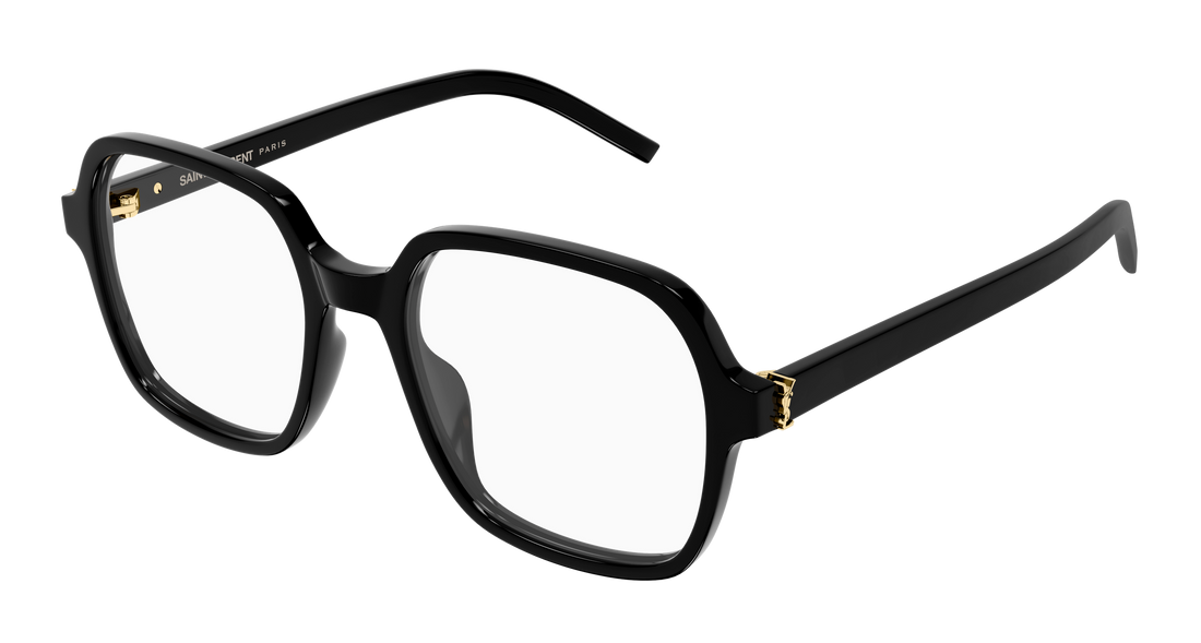 Glasögon saint laurent sl m190 001 negro rectangular / squared femenino storlek 54mm - Huvudvy