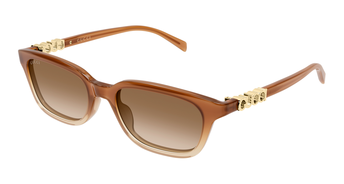 Sunčane naočale gucci gg2208s 003 marron rectangular / squared femenino veličina 53mm - Glavni prikaz