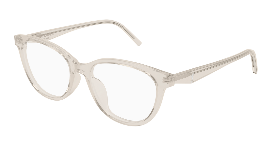 Okulary korekcyjne saint laurent sl m188/f 004 beige cat eye femenino rozmiar 53mm - Widok główny