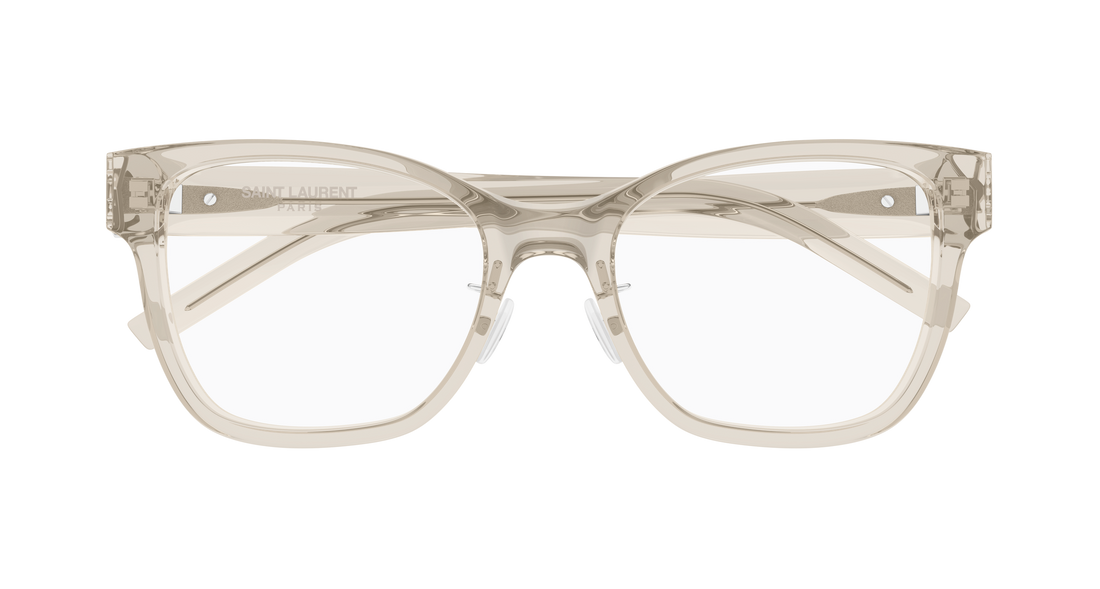 Dioptrijske naočale saint laurent sl m158/f 004 beige cat eye femenino veličina 54mm - Detaljni prikaz