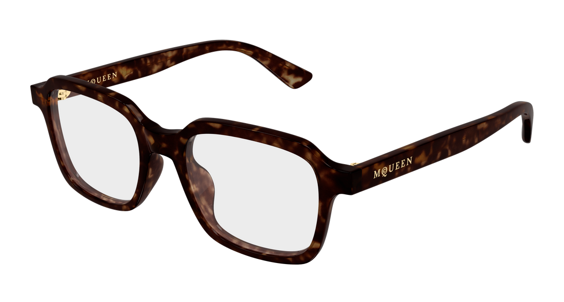 Brillen alexander mcqueen am0572o 002 havana rectangular / squared unisex größe 50mm - Hauptansicht