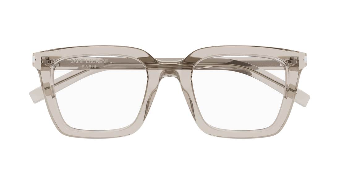 Occhiali da vista saint laurent sl 167 007 beige rectangular / squared femenino taglia 50mm - Vista dettagliata