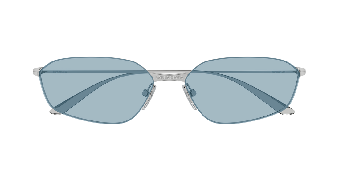 Lunettes de soleil balenciaga bb0412s 005 plateado geometrical/directional unisex taille 62mm - Vue détaillée