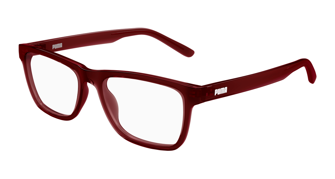 Prescription glasses puma pu0547o 003 marron rectangular / squared masculino size 54mm - Main view