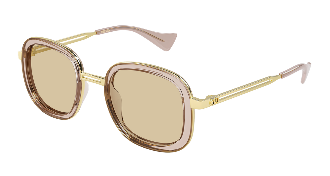 Sunčane naočale valentino vg0062s 003 beige round/oval/panthos femenino veličina 47mm - Glavni prikaz