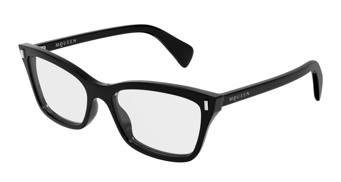 Brillen alexander mcqueen am0584o 005 negro cat eye femenino größe 54mm - Hauptansicht