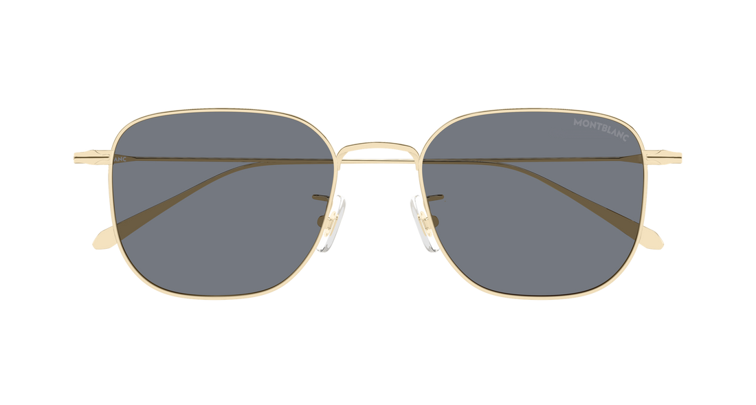 Solbriller montblanc mb0477sa 001 dorado rectangular / squared masculino størrelse 54mm - Detaljeret visning