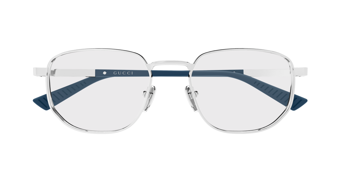 Occhiali da vista gucci gg2093o 002 plateado round/oval/panthos masculino taglia 53mm - Vista dettagliata