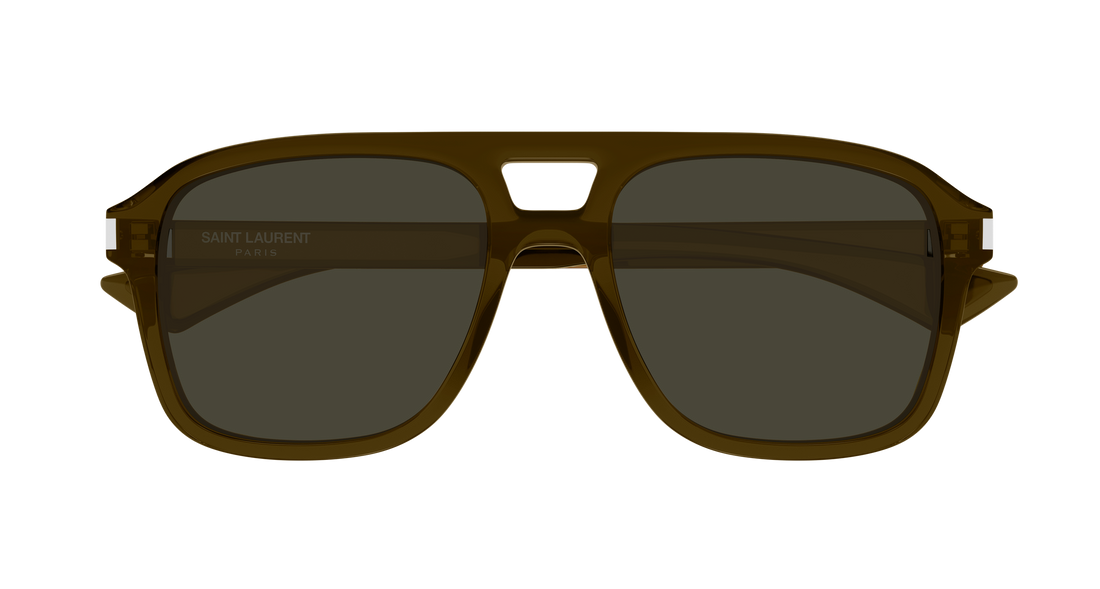 Occhiali da sole saint laurent sl 881 004 marron pilot/navigator unisex taglia 55mm - Vista dettagliata