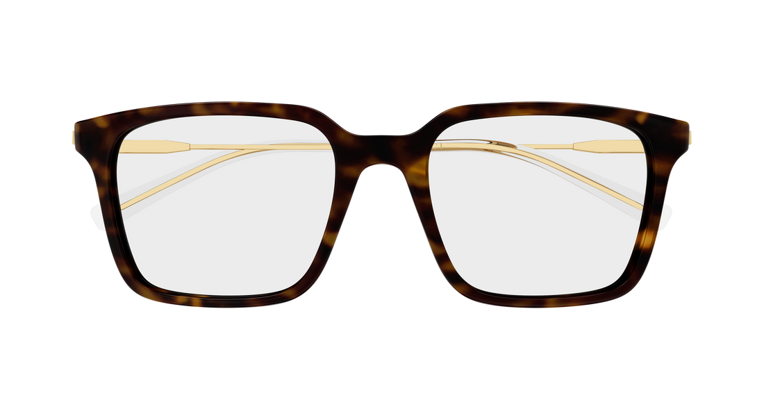 Glasögon gucci gg2252o 002 havana rectangular / squared masculino storlek 53mm - Detaljvy