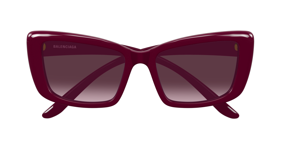 Solbriller balenciaga bb0515s 003 rojo butterfly femenino størrelse 56mm - Detaljeret visning